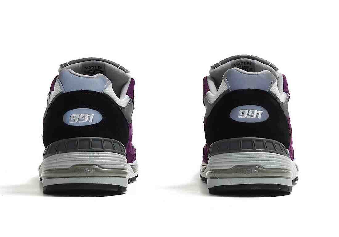 New Balance 991 Grape Juice Heel