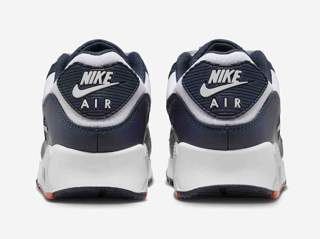 Nike Air Max 90 White Navy Crimson DM0029-400