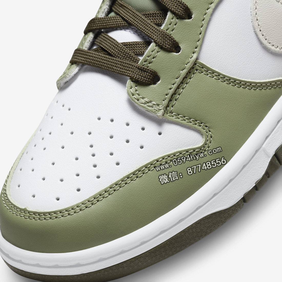 Nike-Dunk-Low-White-Oil-Green-Cargo-Khaki-FN6882-100-6