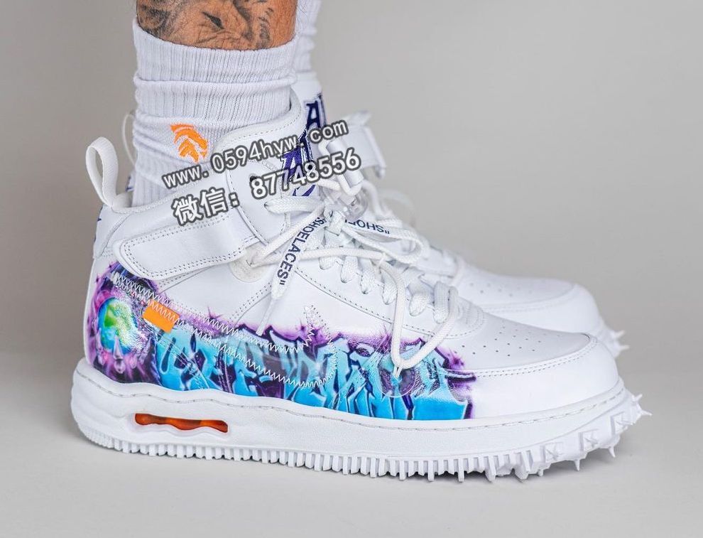 Off-White-x-Nike-Air-Force-1-Mid-Graffiti-White-DE0500-100-Release-Date-On-Feet-2