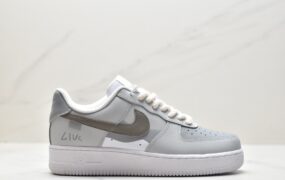 耐克 Nike Air Force 1Low 山海 户外国风 清新休闲 防滑耐磨 低帮板鞋 女款 灰白 DD8959-101