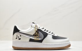 耐克 Nike Air Force 1Low“82”双勾小熊猫 反转黑白 防滑耐磨 低帮 休闲运动板鞋 女款 黑白 DX6065-101