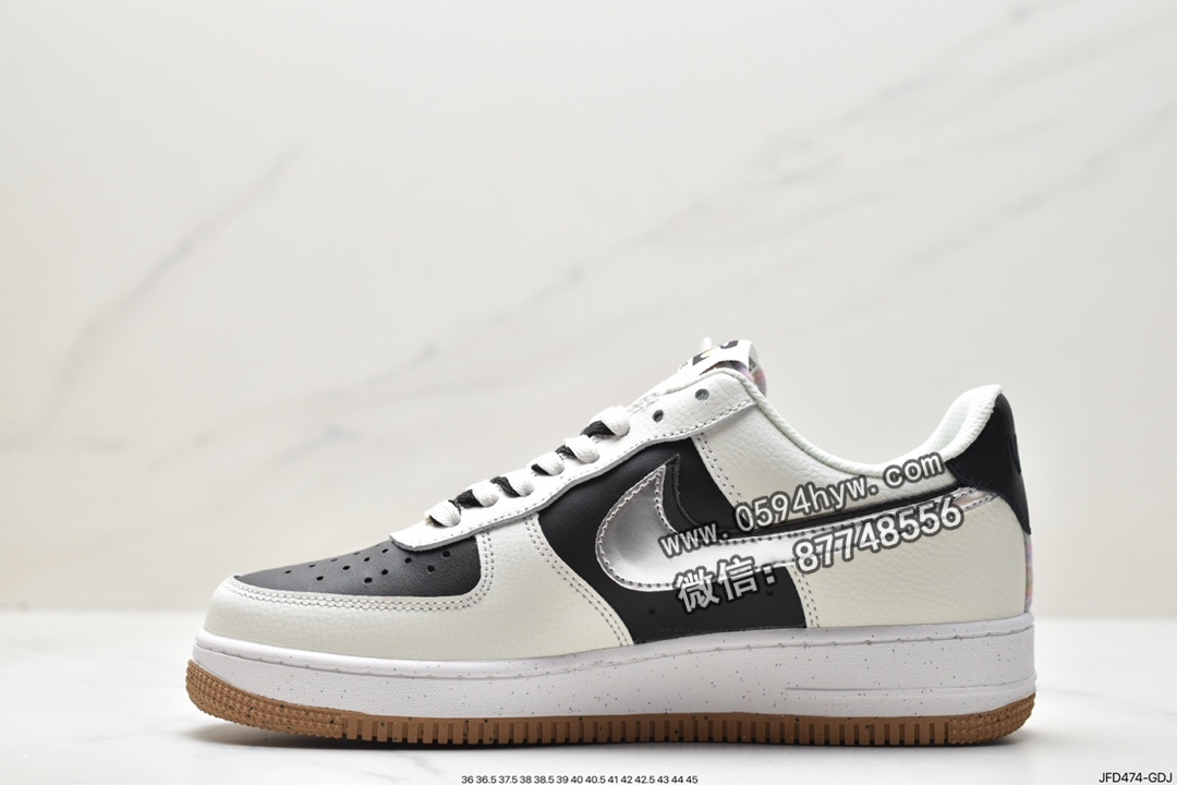 熊猫, 板鞋, Nike Air Force 1Low“82”, Nike Air Force 1 Low, Nike Air Force 1, Nike Air, NIKE, FORCE 1, DX6065-101, Air Force 1 Low, Air Force 1 - 耐克 Nike Air Force 1Low“82”双勾小熊猫 反转黑白 防滑耐磨 低帮 休闲运动板鞋 女款 黑白 DX6065-101