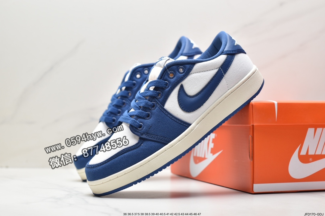 篮球鞋, 乔丹, Jordan Air Jordan 1KO Low“Kentucky”, Jordan, DX4981-103, Aj1, Air Jordan 1 KO Low, Air Jordan 1 KO, Air Jordan 1, Air Jordan - 乔丹 AJ1 Jordan Air Jordan 1KO Low“Kentucky” 耐磨透气 低帮 复古篮球鞋 男款 白蓝 DX4981-103