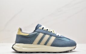 阿迪达斯 adidas originals Retropy E5 耐磨防滑 减震回弹 低帮 休闲跑步鞋 蓝色 HQ6460