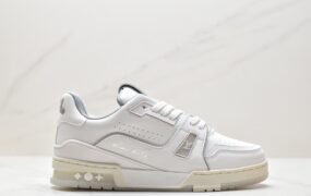 路易威登 Louis Vuitton Trainer 时尚百搭 低帮 休闲板鞋 女款 白水泥 1A9UP6