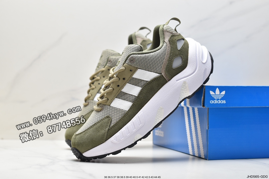 运动鞋, 运动跑鞋, 跑鞋, Originals, GX2040, Boost, adidas originals ZX 22 Boost, adidas Originals, Adidas - 阿迪达斯 adidas originals ZX 22 Boost 舒适防滑耐磨 低帮 休闲运动跑鞋 男款 军绿 GX2040