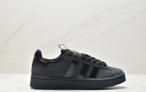 阿迪达斯 Adidas Originals Campus 00s 百搭休闲 防滑耐磨 低帮 复古板鞋 黑色 HQ9072