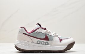 耐克 Nike ACG Lowcate 减震防滑耐磨 低帮 户外功能鞋 灰红色 DX2256-300