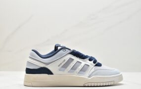 阿迪达斯 adidas originals Drop Step Low 潮流休闲 防滑耐磨 低帮 运动板鞋 男女同款 白蓝 HQ7119