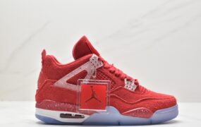 乔丹 Jordan Air Jordan 4 Retro OG”Fire Red” 防滑耐磨 中帮 复古休闲篮球鞋 红色 1043530