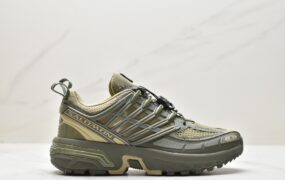 萨洛蒙 SALOMON ACS Pro advanced 防滑耐磨 低帮 休闲运动跑步鞋 男女同款 灰绿色 416395-29