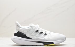 阿迪达斯 adidas EQ21 Run 耐磨透气 低帮 跑步鞋 男款 白黑 GW6728