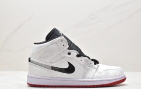 乔丹 CLOT x Jordan Air Jordan 1Mid“Fearless” 陈冠希联名 白丝绸 防滑耐磨 减震 复古篮球鞋 男女同款 白丝结 CU2804-100