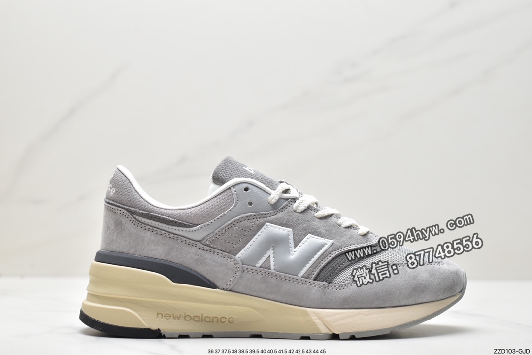 新百伦 New Balance NB 997 R 耐磨透气减震 低帮 休闲运动跑步鞋 男款 灰色 M998RHA