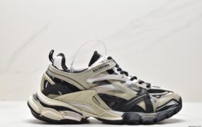 巴黎世家 Balenciaga Track 2 Open Sneaker 复古时尚 防滑耐磨 低帮 运动休闲鞋 黑棕 568614W2GN38071