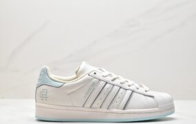 阿迪达斯 Adidas Originals Superstar”Sail/Green/Lace” 经典百搭 防滑耐磨 低帮 休闲运动板鞋 白蓝 HR0469