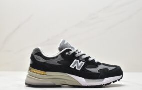 新百伦 New Balance NB 992 防滑透气 低帮 运动跑步鞋 男女同款 黑色 M992GG
