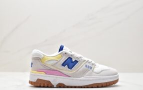 新百伦 New Balance NB 550 减震防滑 低帮 复古篮球鞋 女款 灰粉蓝 BBW550DA