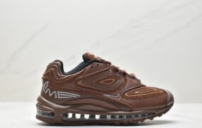 耐克 Supreme x Nike Air Max 98 TL 潮流复古 防滑耐磨透气 低帮 运动休闲鞋 棕色 DR1033-200