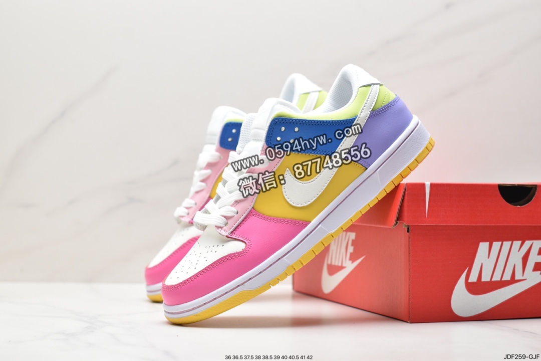 Nike Dunk Low“Gal Pals”, FD9923-111 - 耐克 Nike Dunk Low“Gal Pals” 防滑耐磨 低帮 休闲运动板鞋 女款 白粉黄 FD9923-111