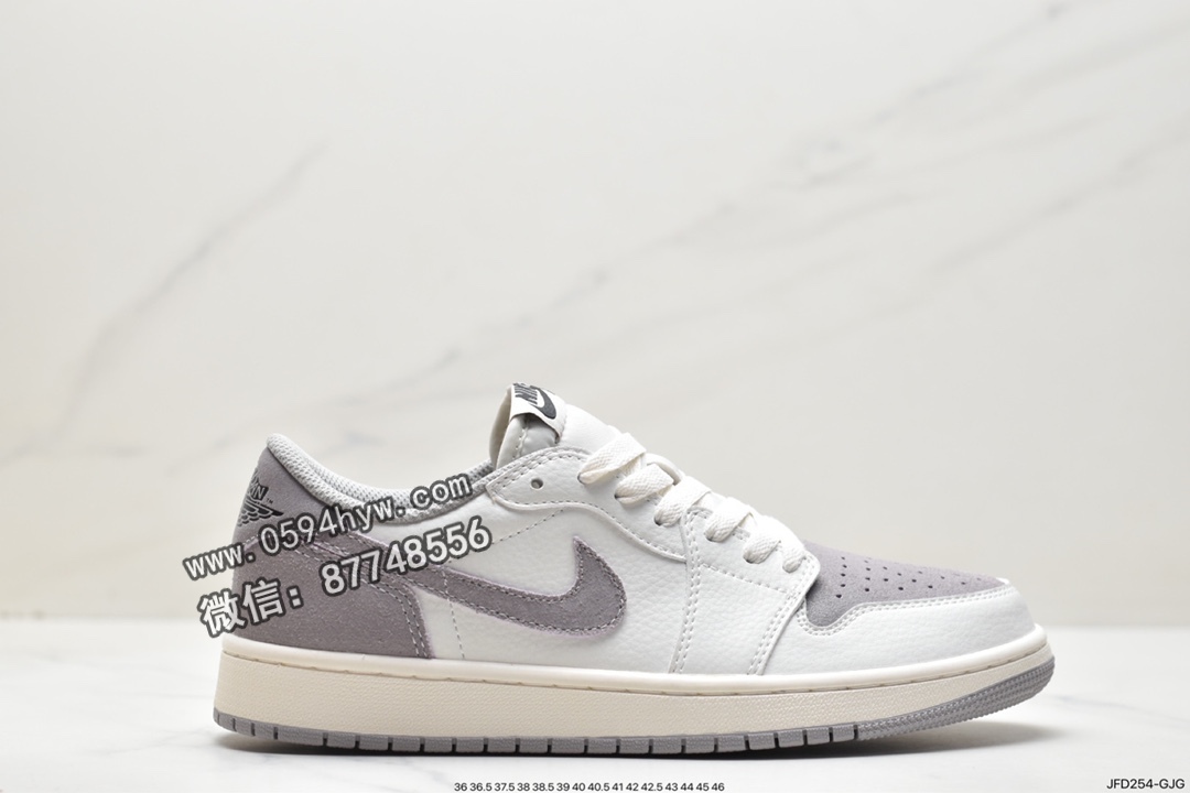 乔丹 Jordan Air Jordan 1 LOW OG“Atmosphere Grey“ 减震防滑耐磨 低帮 复古篮球鞋 灰色 CZ0790-601