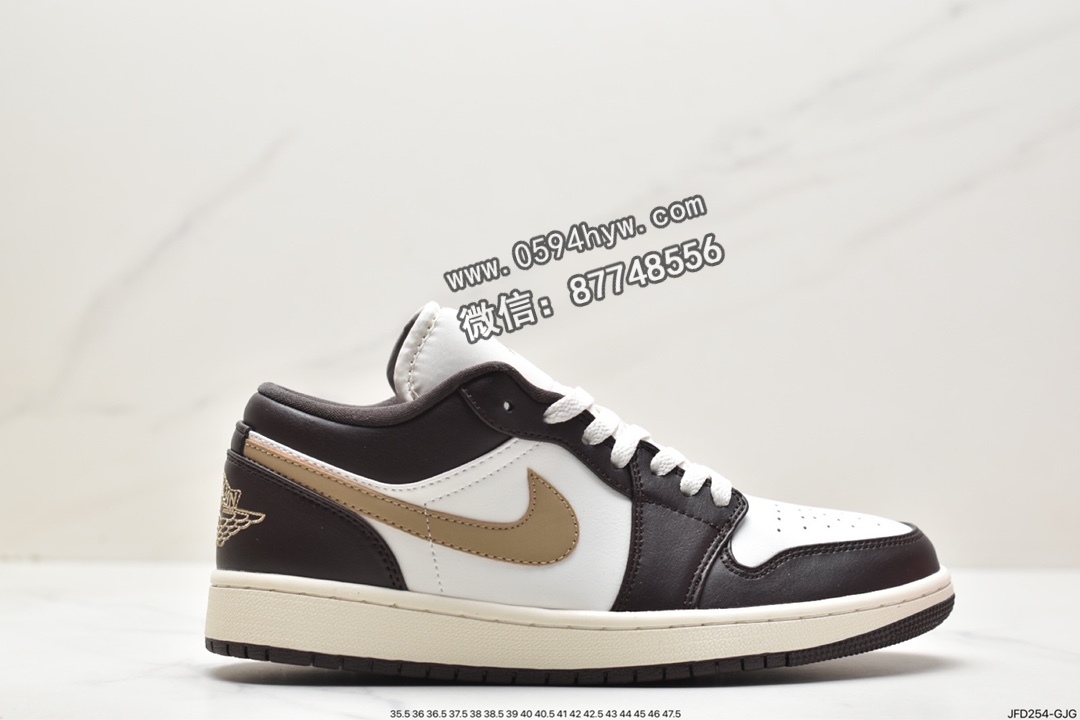 乔丹 Jordan Air Jordan 1Low“Shadow Brown” 经典潮流 防滑耐磨 低帮 复古篮球鞋 女款 棕色 DC0774-200