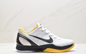 耐克 Nike Zoom Kobe 6 Protro”White Del So” 季后赛2021 复刻 低帮 篮球鞋 男女同款 黑白黄 CW2190-100