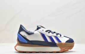 阿迪达斯 Adidas neo Futro Mixr TFM碰碰鞋 轻便耐磨防滑 低帮 运动休闲鞋 男女同款 白蓝棕 HQ4580