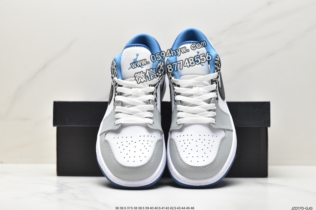 篮球鞋, 爆裂纹, Jordan Air Jordan 1low se"true blue", Jordan, DN3705-301, Air Jordan 1, Air Jordan - 乔丹 Jordan Air Jordan 1low se"true blue" 真蓝 爆裂纹 低帮 复古篮球鞋 男女同款 白蓝 DN3705-301