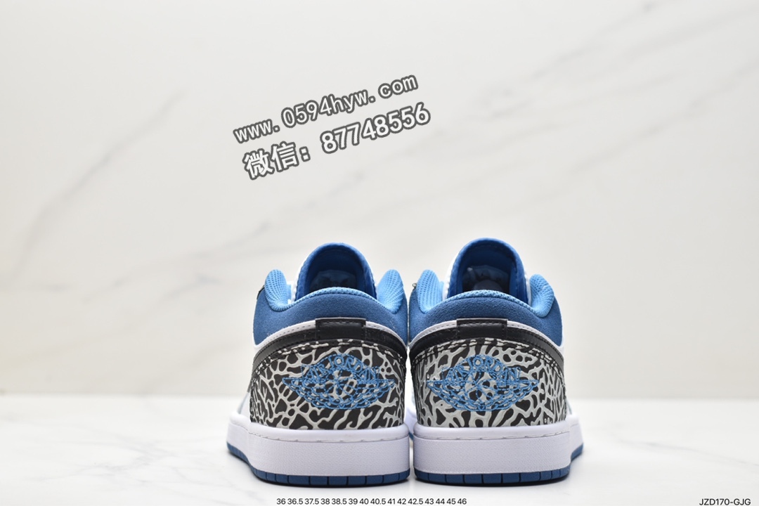 篮球鞋, 爆裂纹, Jordan Air Jordan 1low se"true blue", Jordan, DN3705-301, Air Jordan 1, Air Jordan - 乔丹 Jordan Air Jordan 1low se"true blue" 真蓝 爆裂纹 低帮 复古篮球鞋 男女同款 白蓝 DN3705-301