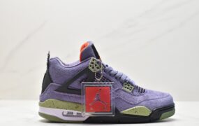 乔丹 AJ4 Jordan Air Jordan 4 retro“canyon purple” 麂皮 初号机 潮流百搭 防滑减震 中帮 复古篮球鞋 女款 紫色 AQ9129-500