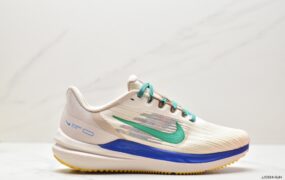 耐克 Nike Air Winflo 9 PRM 减震防滑 耐磨透气 低帮 运动跑步鞋 白绿蓝 DR8802-100