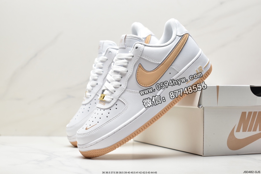 空军一号, 板鞋, Nike Air Force 1 Low, Nike Air Force 1, Nike Air, NIKE, GV5696-967, Air Force 1 - 耐克 Nike Air Force 1 Low 空军一号 时尚百搭 低帮 休闲运动板鞋 白橙 GV5696-967