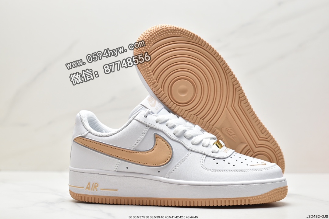 空军一号, 板鞋, Nike Air Force 1 Low, Nike Air Force 1, Nike Air, NIKE, GV5696-967, Air Force 1 - 耐克 Nike Air Force 1 Low 空军一号 时尚百搭 低帮 休闲运动板鞋 白橙 GV5696-967