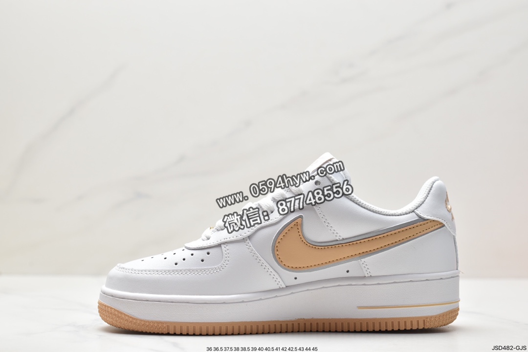 空军一号, 板鞋, Nike Air Force 1 Low, Nike Air Force 1, Nike Air, NIKE, GV5696-967, Air Force 1 - 耐克 Nike Air Force 1 Low 空军一号 时尚百搭 低帮 休闲运动板鞋 白橙 GV5696-967