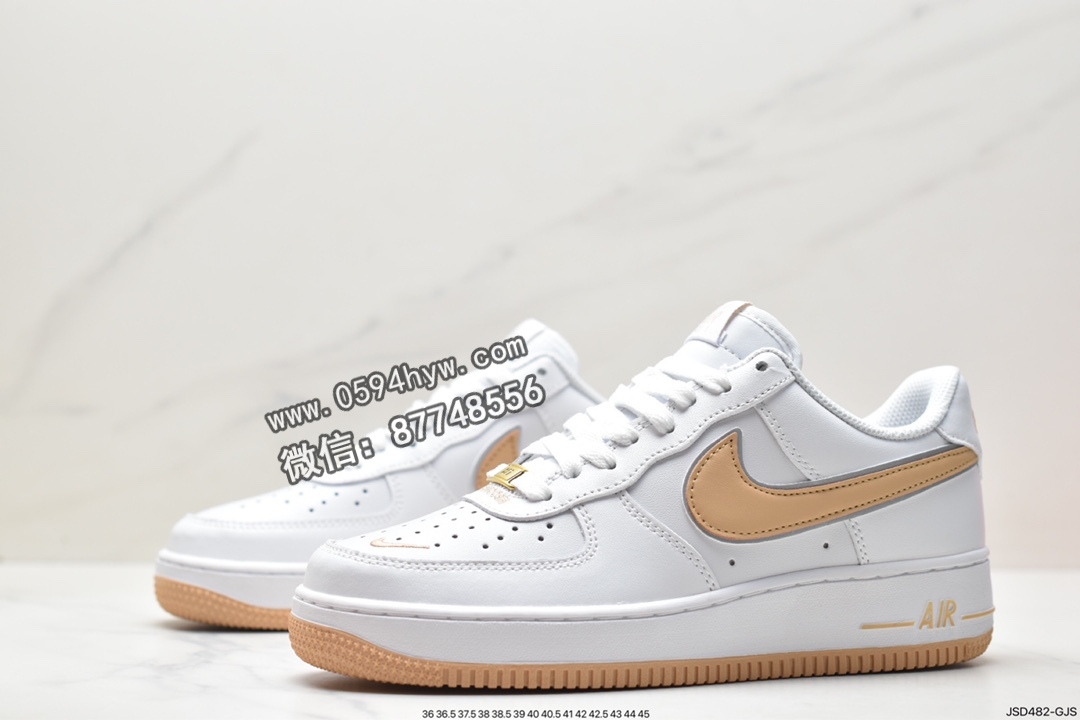 空军一号, 板鞋, Nike Air Force 1 Low, Nike Air Force 1, Nike Air, NIKE, GV5696-967, Air Force 1 - 耐克 Nike Air Force 1 Low 空军一号 时尚百搭 低帮 休闲运动板鞋 白橙 GV5696-967