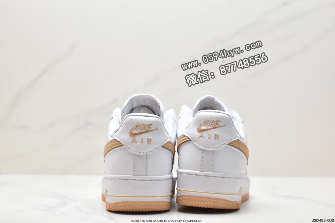 空军一号, 板鞋, Nike Air Force 1 Low, Nike Air Force 1, Nike Air, NIKE, GV5696-967, Air Force 1 - 耐克 Nike Air Force 1 Low 空军一号 时尚百搭 低帮 休闲运动板鞋 白橙 GV5696-967