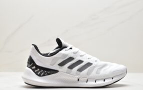 阿迪达斯 Adidas Climacool 舒适耐磨透气 低帮 休闲运动跑步鞋 男女同款 白黑 FW1221