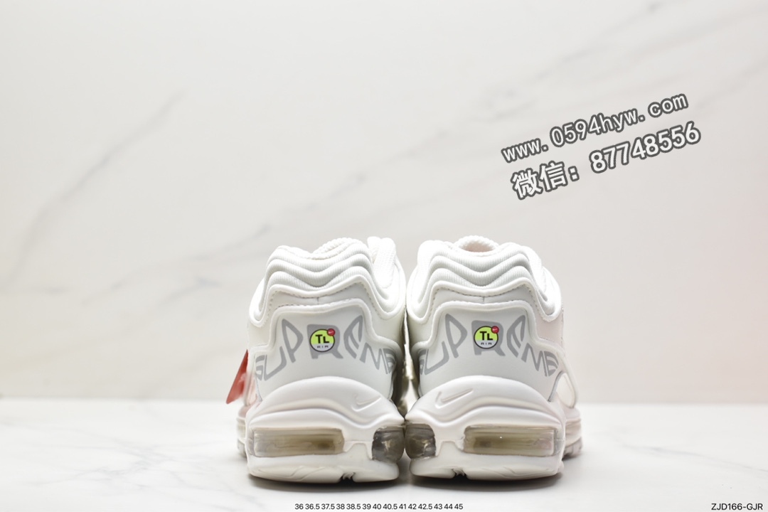 Supreme x Nike Air Max 98 TL, SUPREME X, Nike Air Max, Nike Air, NIKE, DR1033-100, Air Max 98, Air Max - 耐克 Supreme x Nike Air Max 98 TL 潮流复古 减震防滑耐磨 低帮 运动休闲鞋 男女同款 白色 DR1033-100