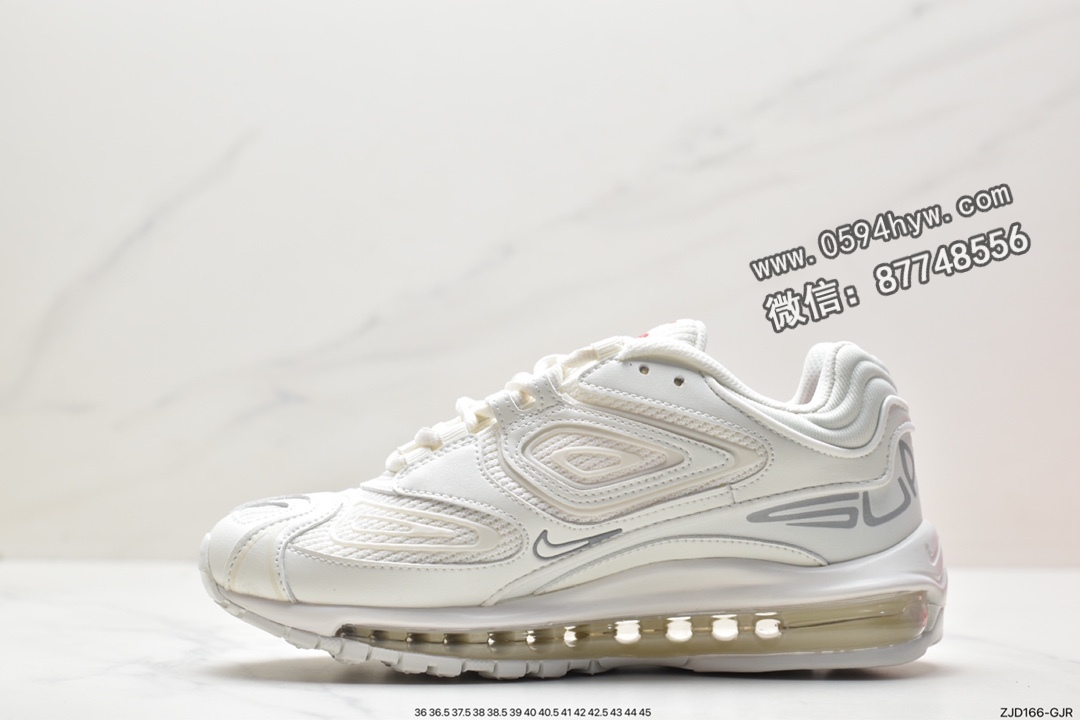 Supreme x Nike Air Max 98 TL, SUPREME X, Nike Air Max, Nike Air, NIKE, DR1033-100, Air Max 98, Air Max - 耐克 Supreme x Nike Air Max 98 TL 潮流复古 减震防滑耐磨 低帮 运动休闲鞋 男女同款 白色 DR1033-100