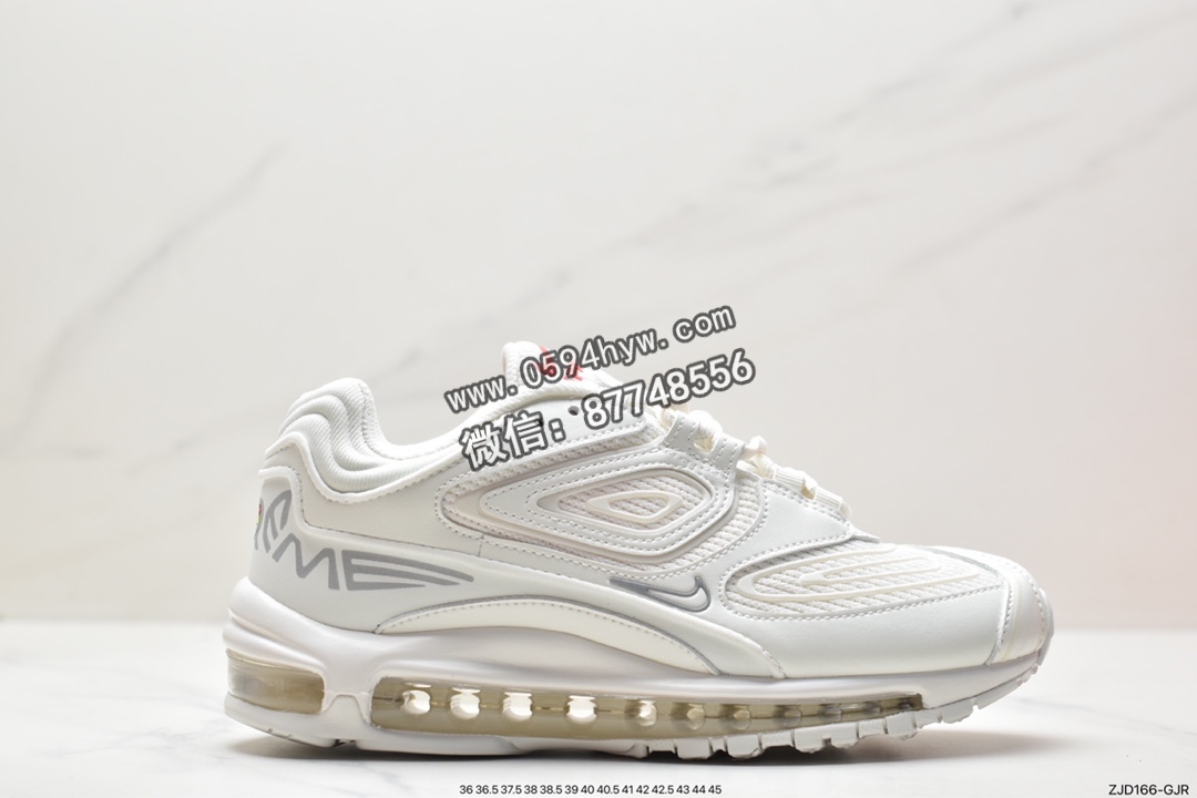 耐克 Supreme x Nike Air Max 98 TL 潮流复古 减震防滑耐磨 低帮 运动休闲鞋 男女同款 白色 DR1033-100