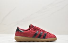 阿迪达斯 Adidas Originals Bermuda 防滑耐磨轻便 低帮 休闲运动板鞋 黑红 AQ1047