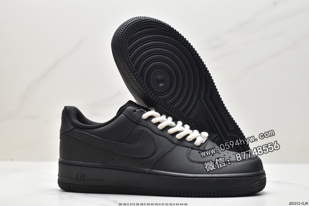 空军一号, 板鞋, Nike Air Force 1 '07, Nike Air Force 1, Nike Air, NIKE, Air Force 1, 315122-001 - 耐克 Nike Air Force 1 '07 "全黑" 空军一号 防滑耐磨减震 低帮 休闲运动板鞋 315122-001