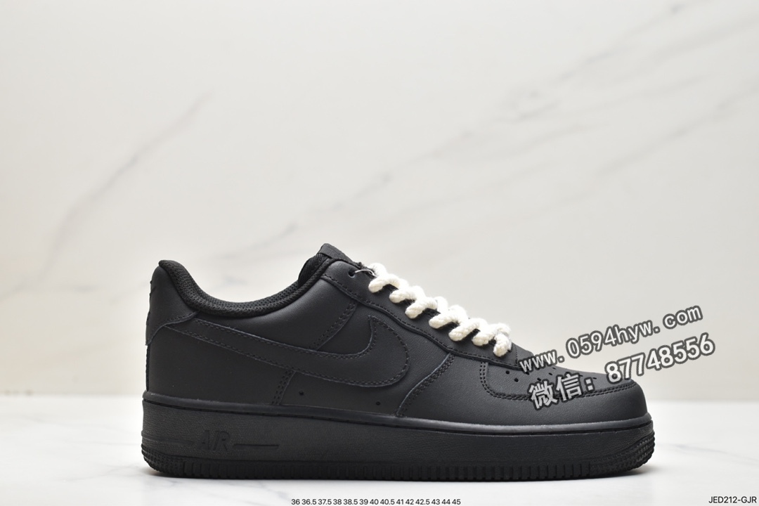 耐克 Nike Air Force 1 ’07 “全黑” 空军一号 防滑耐磨减震 低帮 休闲运动板鞋 315122-001