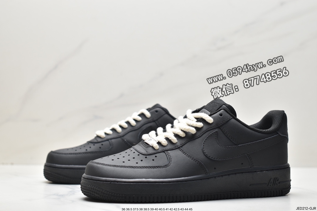 空军一号, 板鞋, Nike Air Force 1 '07, Nike Air Force 1, Nike Air, NIKE, Air Force 1, 315122-001 - 耐克 Nike Air Force 1 '07 "全黑" 空军一号 防滑耐磨减震 低帮 休闲运动板鞋 315122-001