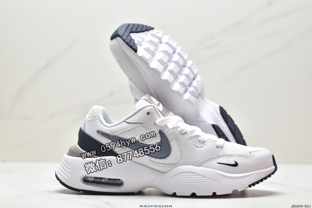 运动跑鞋, 跑鞋, Nike Air Max Fusion, Nike Air Max, Nike Air, NIKE, CJ1670-105, Air Max - 耐克 Nike Air Max Fusion 复古 减震耐磨 低帮 运动跑鞋 男款 蓝白黑 CJ1670-105