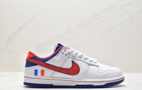 耐克 Nike Dunk Low 世界杯限定 防滑耐磨 低帮休闲运动板鞋 白红蓝 FR2022 668