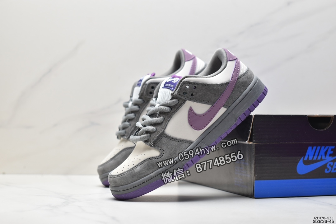 运动板鞋, 板鞋, Pigeon, Nike Dunk SB Low Purple Pigeon, Nike Dunk, NIKE, Dunk, BQ6817-100 - 耐克 Nike Dunk SB Low Purple Pigeon 防滑轻便 低帮 休闲运动板鞋 男款 灰紫 BQ6817-100