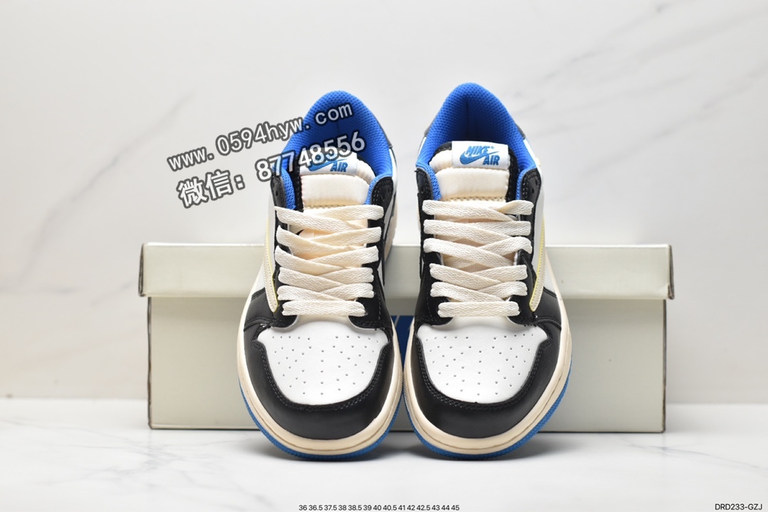 联名, 篮球鞋, 三方联名, Travis Scott x Fragment Design x Jordan AirJordan 1LOW OG SP, Travis Scott, Jordan, fragment design, DM7866-001 - 乔丹 Travis Scott x Fragment Design x Jordan AirJordan 1LOW OG SP 三方联名 闪电 低帮 篮球鞋 男女同款 白蓝黑 DM7866-001